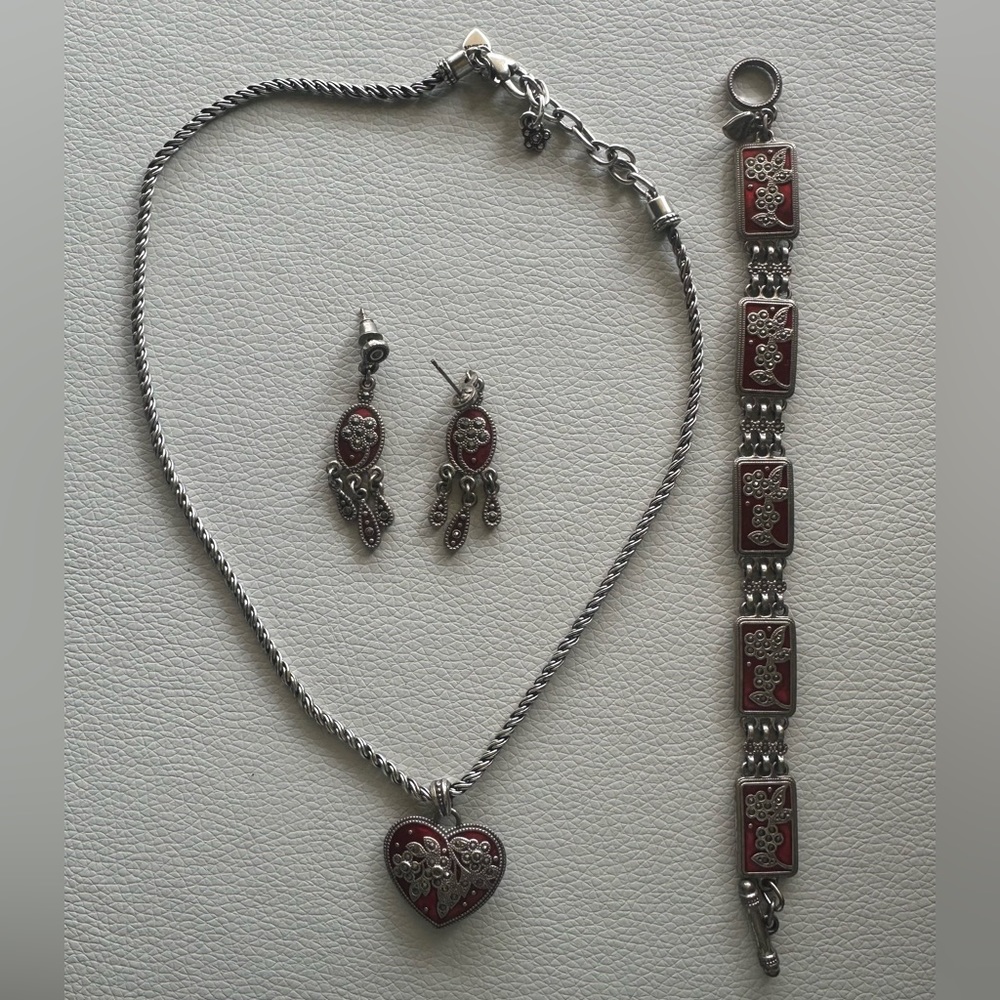 Brighton necklace, earring, and bracelet
